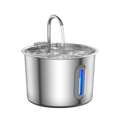 Fontaine à eau en inox 2,2 L pour chats et petits chiens