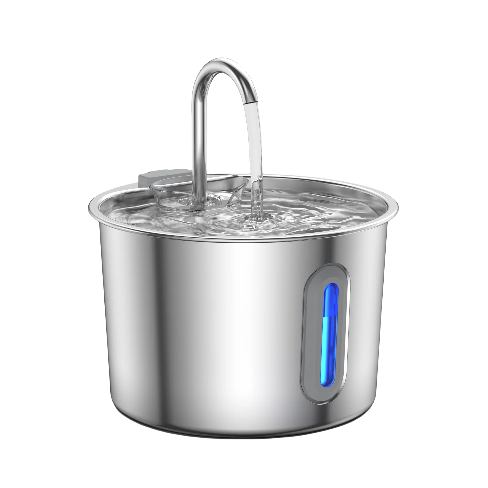 Fontaine à eau en inox 2,2 L pour chats et petits chiens