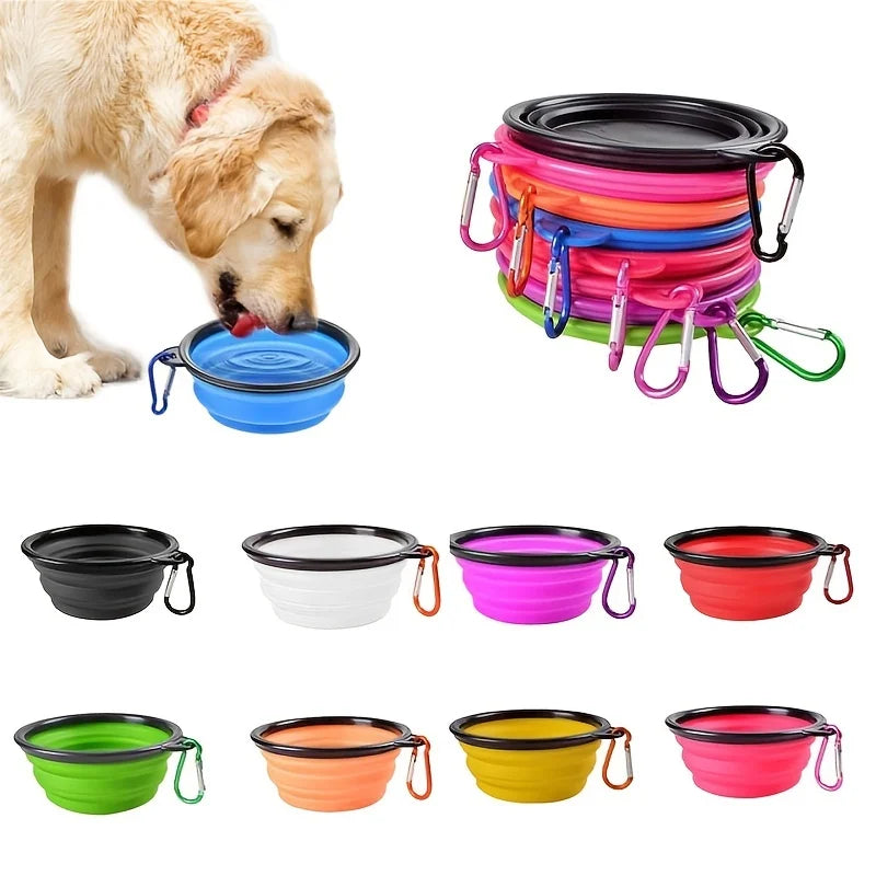 Gamelle pliable de voyage pour chien et chat